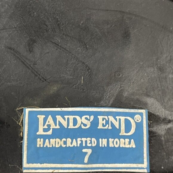 Lands End Duck Ankle Boots Women’s 7 Leather & Rubber Lace Up Shoes - Picture 8 of 12